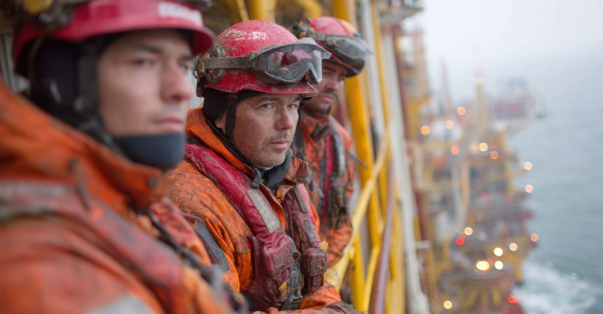 three-men-in-hard-hats-and-safety-gear-on-an-oil-rig